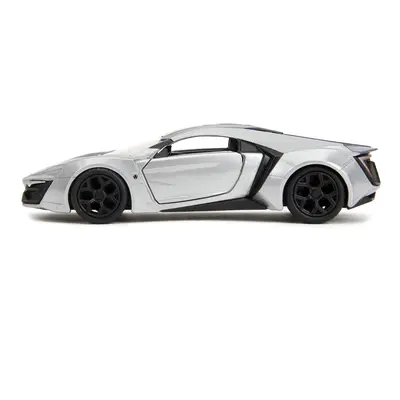 Lykan Hypersport Silver Metallic and Purple Pink Slips Series 1/32 Diecast Model Car by Jada