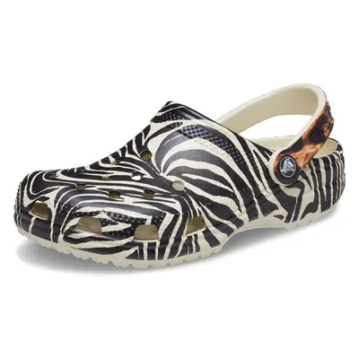 Crocs Unisex-Adult Classic Animal Print Clogs | Zebra and Leopard Shoes Bone/Multi Animal Men/9 