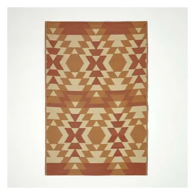 (180 x cm) Anya Aztec Orange Outdoor Rug