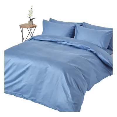 (King, Airforce Blue) Duvet Cover with Pillowcase Thread count