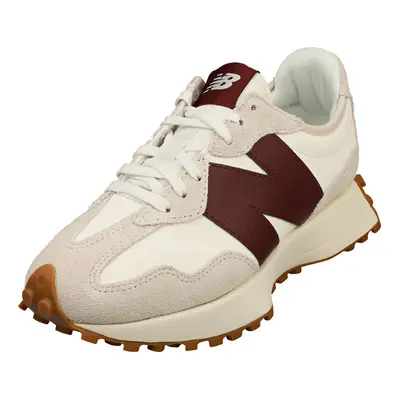 New Balance Womens Fashion Trainers in White Burgundy - 7.5 UK