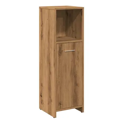 (artisan oak) vidaXL Bathroom Cabinet Cupboard Storage Rack Washer Shelf Engineered Wood