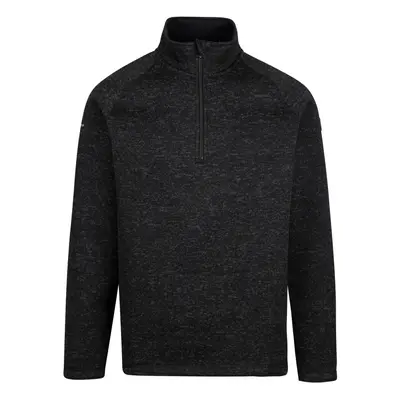 (M, Black Marl) Trespass Mens Marl Fleece 1/2 Zip Corsham