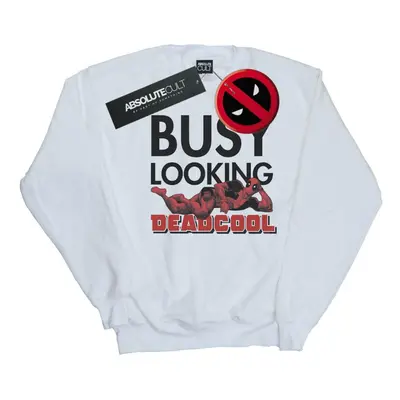 (3XL, White) Marvel Mens Deadpool Busy Looking Deadcool Sweatshirt