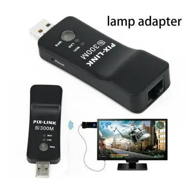 Samsung Capable Smart TV LAN Adapter Ethernet WiFi Wireless Dongle 300M RJ-45