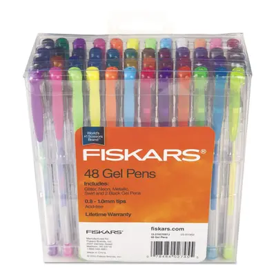 Gel Pen Set Assorted Colors 0.8mm - 1.0 Mm Tip Sizes 48/set