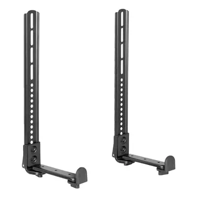 VIVO Steel Soundbar Bracket Speaker Mount with Non-Slip Base Above or Below Wall Mounted TV Fits