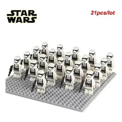 (Star Wars-6) 21PCS Star Wars 501st Clone Troopers Rex Minifigures Kids Toy Set Fit Lego (Exclud