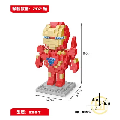 (282PCS Iron Man) Marvel Avengers Super Heroes Mini Figures Dc Set Fit Lego DIY Building Blocks 