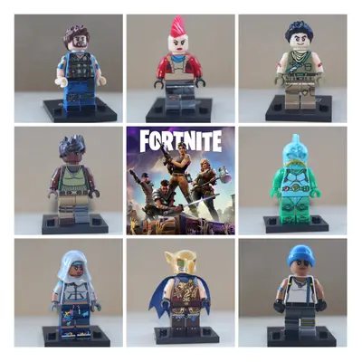 Fortnite Super Hero Toys Soldiers Mini Action Figures Fit Lego Sets