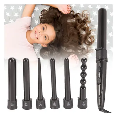 6 in Ceramic Hair Crimper Salon Curling Roller 9-32mm Curler Wand