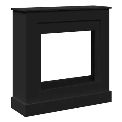 (black) vidaXL Fireplace Surround Fire Surround Fire Place Engineered Wood