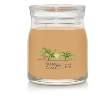 Yankee Candle Sun & Sand Scented Signature 13oz Medium Jar 2-Wick Candle Over Hours of Burn Time