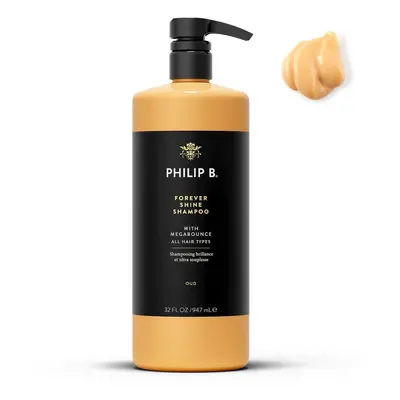 PHILIP B Forever Shine with Megabounce Shampoo oz Volumizing Cleanser With Notes of Pure Oud Lea