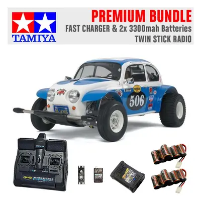 TAMIYA RC Sand Scorcher Off Road Buggy 1:10 Premium Stick Radio Bundle