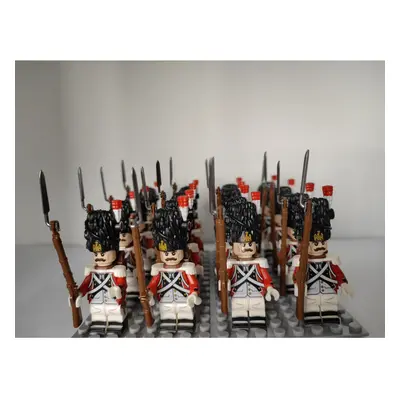 (Style B 16pcs) 16pcs Napoleonic Wars building block boy British Swiss Dutch Italian cavalry lig