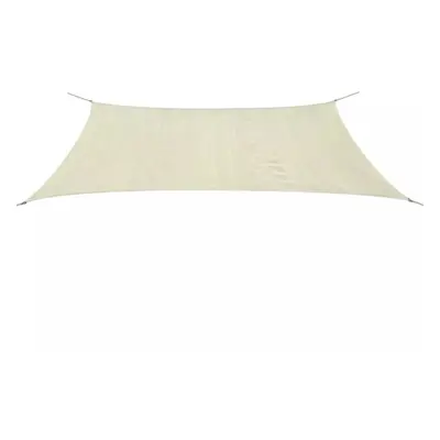 vidaXL Sunshade Sail HDPE Rectangular 4x6m Cream Garden Patio Awning Canopy