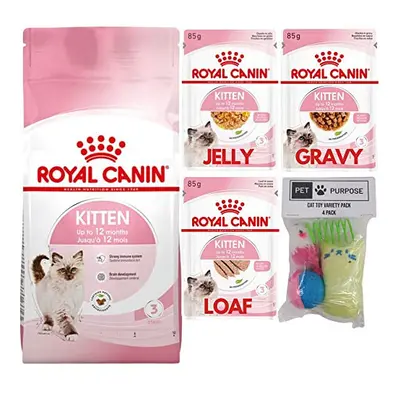 Kitten Food Wet and Dry Bundle | Royal Canin Kitten Food Dry 1x 400g | Royal Canin Kitten Food W