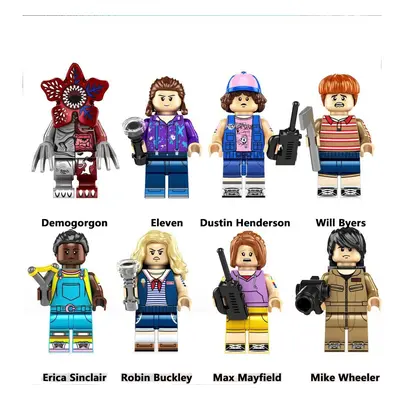 (8pcs-B) NEW Stranger Things Assembled Minifigures Set Children's Stall Toys Gifts Building Bloc