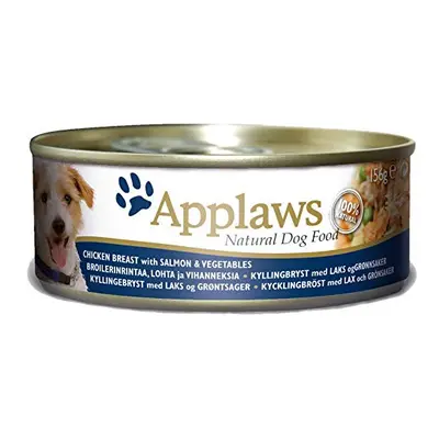 Applaws 100% Natural Wet Dog Food, Chicken Breast with Salmon and Vegetables, x g