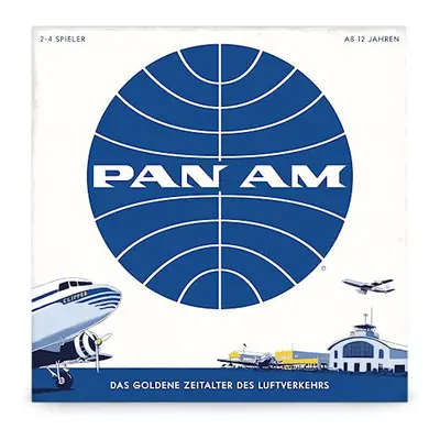 PAN AM Fun Strategy Board Game For The Whole Family - German Language - Includes Airplane Miniat