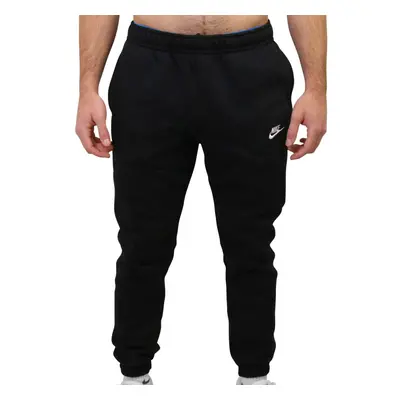 Nike Men's Club Open-Hemmed Pants Black | Black | White 2XL