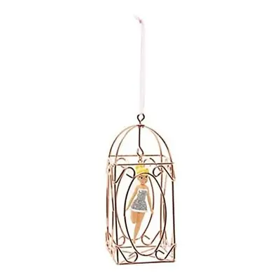 Tinker Bell Rose Gold Cage Christmas Decoration, Disneyland Paris Gift