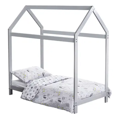 7pcs Safari Friends Harper Toddler Bed House Grey Bundle with Mattress