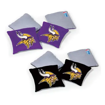 Wild Sports NFL Minnesota Vikings 8pk Dual Sided Bean Bags Team Color