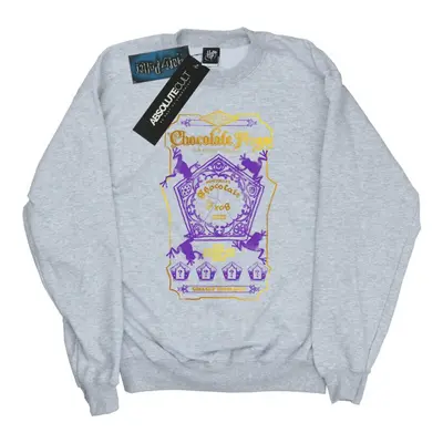 (M, Heather Grey) Harry Potter Womens/Ladies Chocolate Frogs Coloured Label Sweatshirt