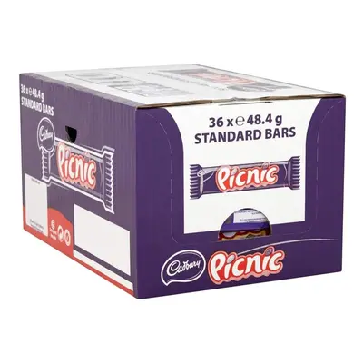 Cadbury Picnic Bar Peanut Caramel & Raisin 48g (Pack of 36)