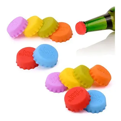 Vicloon Wine Bottle Stoppers, 12pcs Bottle Cap Silicone, Silicone Wine Bottle Caps Reusable Sili