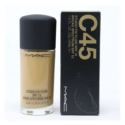 (C45) Mac Studio Fix Fluid Foundation Spf 1oz/30ml New With Box