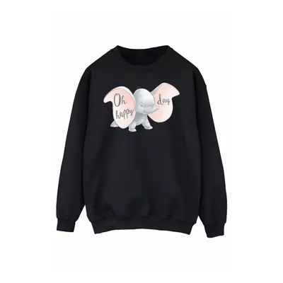 (XXL, Black) Disney Womens/Ladies Dumbo Happy Day Sweatshirt