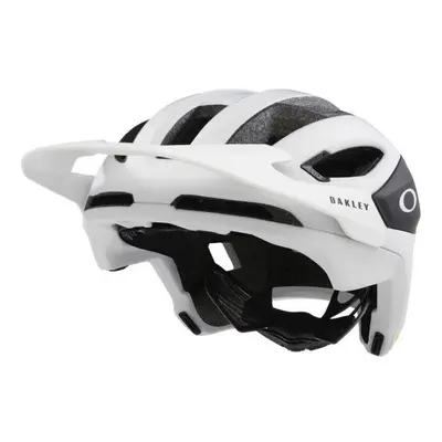 (L, Matte White) Oakley DRT3 Trail Cycling & Mountain Bike Helmet In Vent Eyewear Storage Matte 