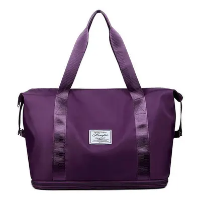 (Deep purple (the bottom layer of the bottom+dry and wet separation)) Travel Bag Large -Capacity