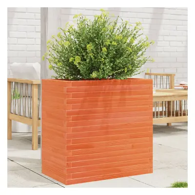 vidaXL Garden Planter Wax Brown 70x40x68.5 cm Solid Wood Pine