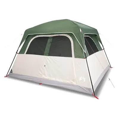 (green) vidaXL Family Tent Cabin 6-Person Lightweight Tent Camping Tent Waterproof