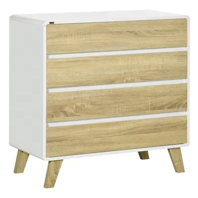 HOMCOM Chest of Drawers, Drawer Storage Cabinet Organiser for Bedroom