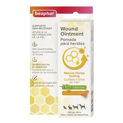 Beaphar Wound Ointment for Pets, Healing Properties of Honey and Turmeric With Aloe Vera and Ess