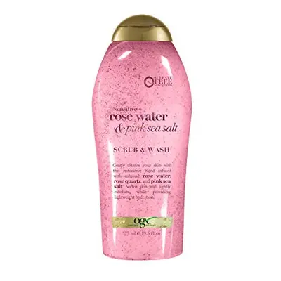 OGX Pink sea salt & rosewater gentle soothing body scrub, 19.5 Ounce, 1.0 Count