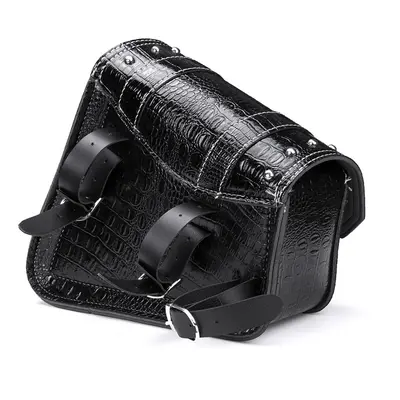 (Right) Single Side Metal Adjusting Buckle Motorcycle Left Right Leather Saddlebag Tool Bag Fuel