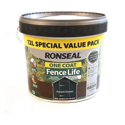 Ronseal Fence Life One Coat Forest Green - 12L