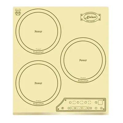 Kaiser Art Deco 45cm Induction Hob | Ivory Cooktop Cooking Zones