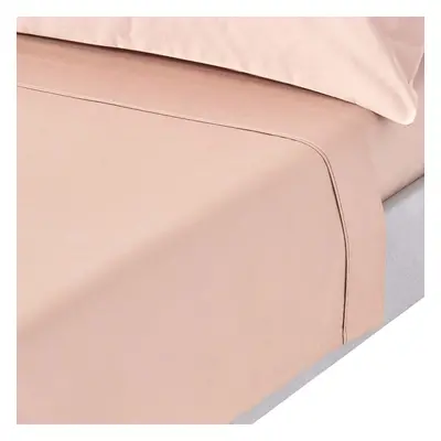 (King, Mink Beige) Thread Count Egyptian Cotton Flat Sheet Luxury Bed Sheet