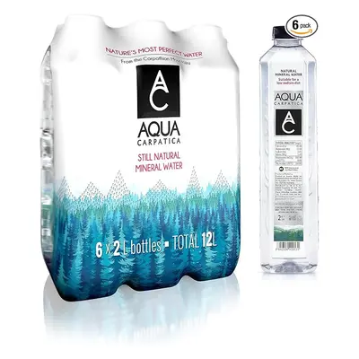 AQUA Carpatica 2L x Pure Natural Still Mineral Water 6-Pack Bottled Water Nitrate Free Low Sodiu