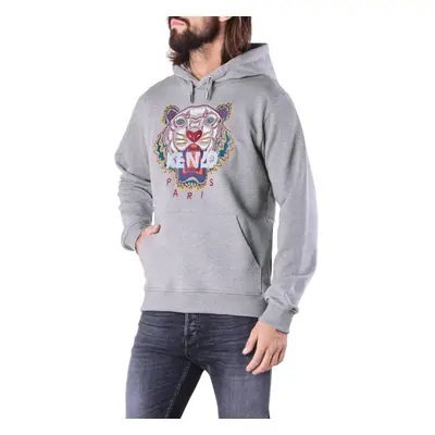 (Grey, S) KENZO Mens Hoodie Classic Tiger Hoodie Jumper