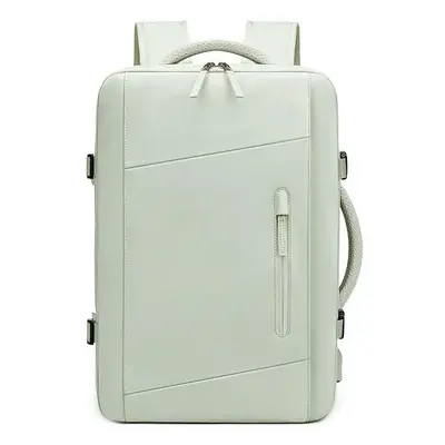 (Light green) Travel Backpack Men Women Expanded Large Capacity Bag Hiking Business Laptop Backp