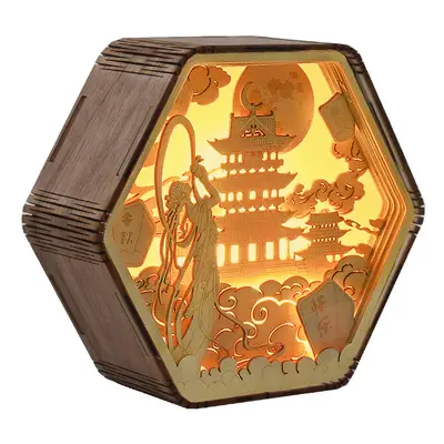 (Mid-Autumn Festival, Lithium battery-rechargeable touch model) Creative gifts home decoration d