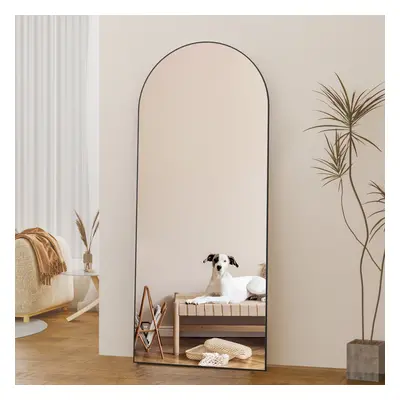 (Black,165x60cm) CASSILANDO Arch Full Length Mirror Floor Standing